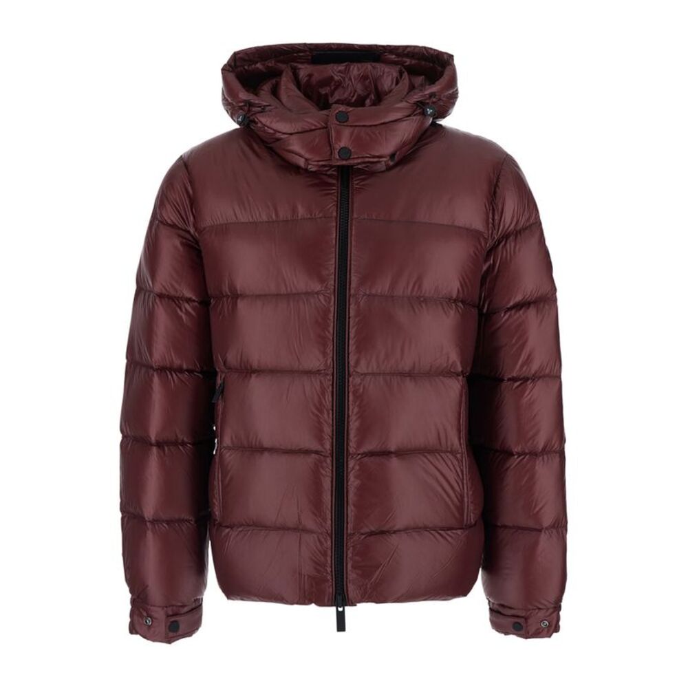 Heskimo Men Short Down Jacket With Synthetic Padding In Bordeaux Color For Women